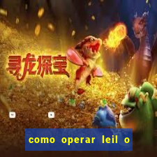 como operar leil o de abertura mini indice